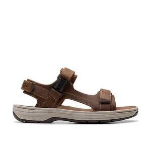 NEW CLARKS men's saltway edge sandal in light tan